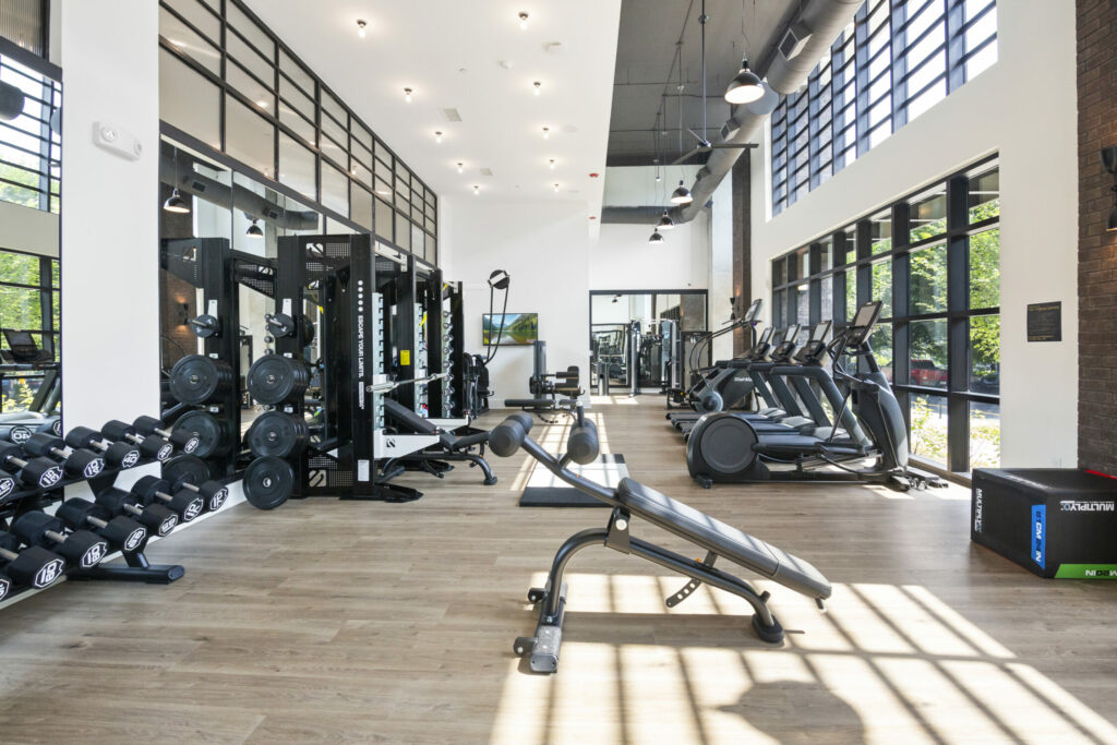The Finer Points of Stylish Living - 24/7 state-of-the-art gym with modern equipment